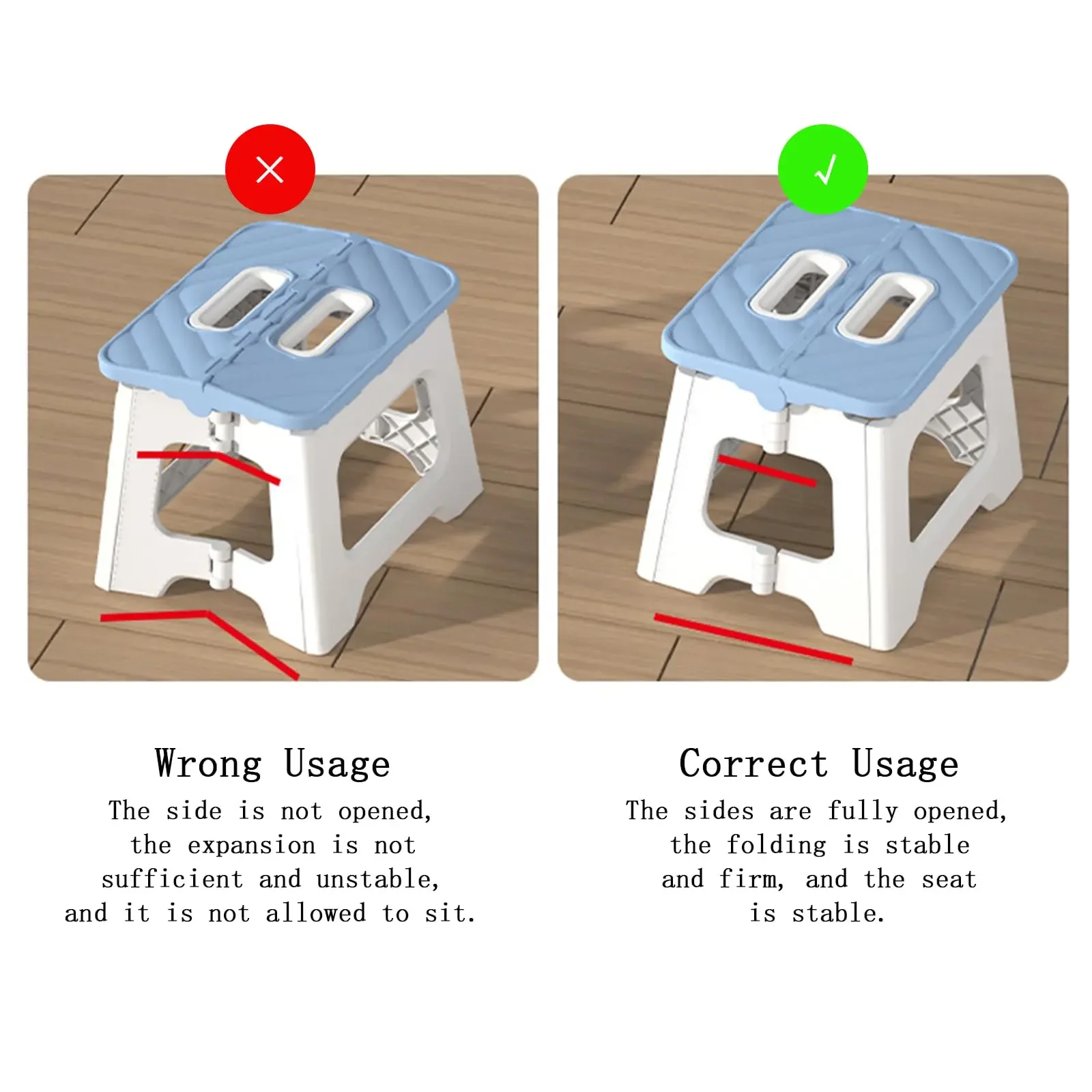 Plastic Folding Stool Adult Low Stool Children'S Small Stool Outdoor Camping Portable Fishing Stool Bathroom Stool Foldable Plastic Folding Stool Adult Low Stool Children'S Small Stool Outdoor Camping Portable Fishing Stool Bathroom Stool Foldable - Image 10
