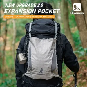 Hikeman 9L Rucksack-Erweiterungstasche Gen2 Dyneema Outdoor Camping Wandertasche Ultraleichte Wasserdichte Kapazitäts-Erweiterungstasche