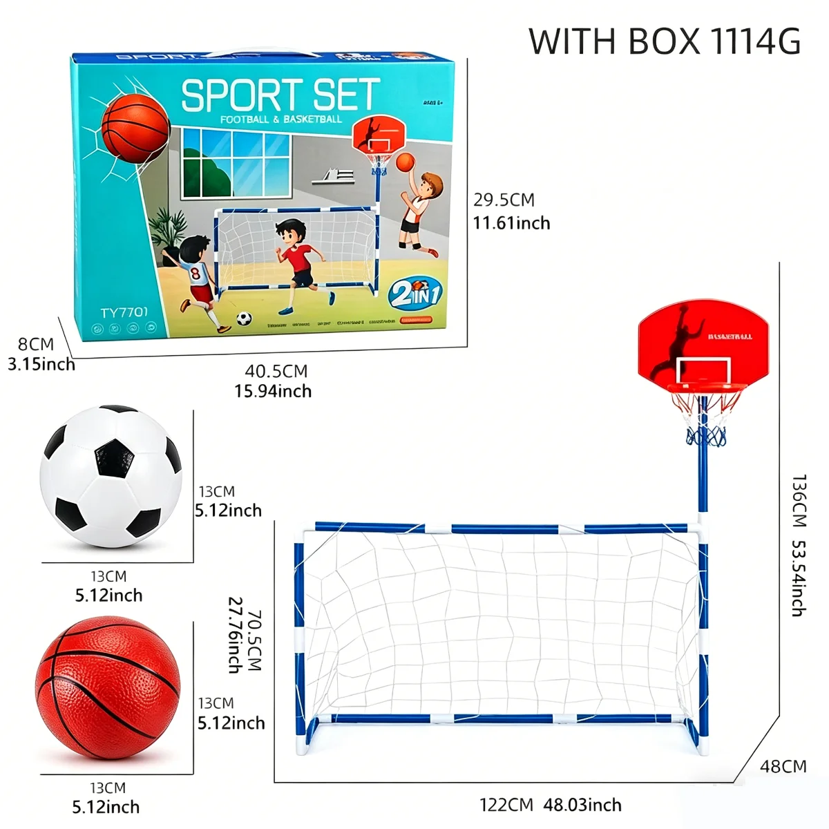 2-In-1 Fußball Tor &Amp; Basketball Korb: Spaß Eltern-Kind Interaktives Sportspiel Zeug Für Kinder! Sensorisches Integrations Training, Geschenk 2-In-1 Fußball Tor &Amp; Basketball Korb: Spaß Eltern-Kind Interaktives Sportspiel Zeug Für Kinder! Sensorisches Integrations Training, Geschenk - Image 6