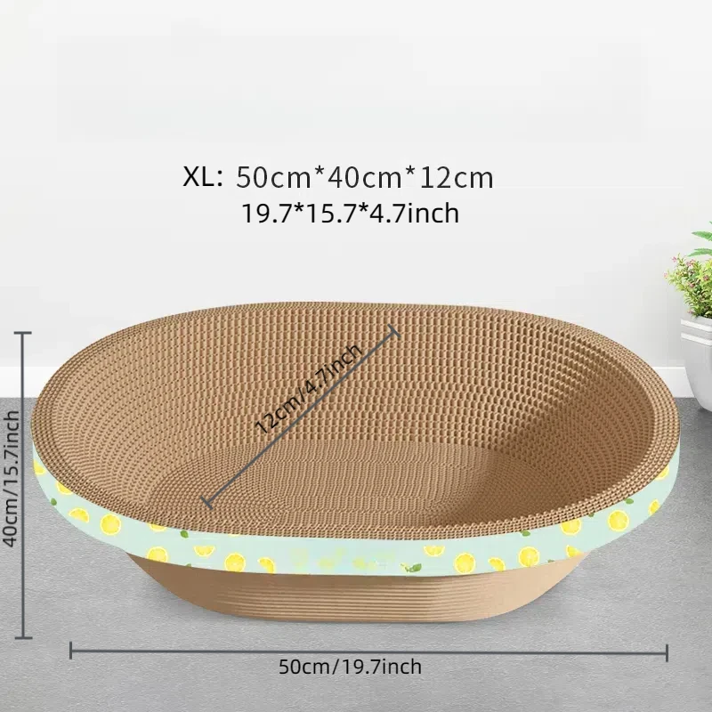Cardboard Cat Scratchers Round Shape Scratching Bed Scratch Lounge For Kitten Play Scratch Cardboard Cat Scratchers Round Shape Scratching Bed Scratch Lounge For Kitten Play Scratch - Image 10