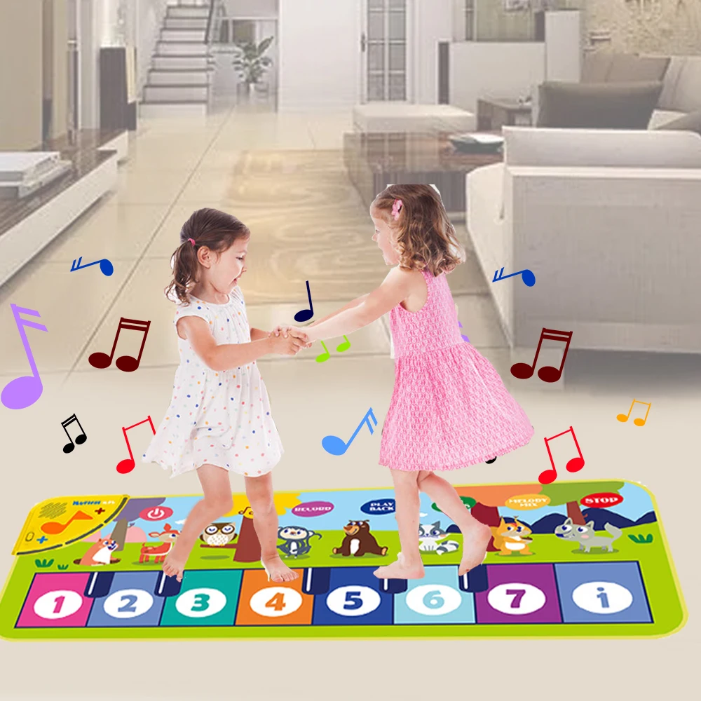 Piano Mat For Kids Kids Toddlers Floor Keyboard Dance Mat Baby Fitness Play Musical Carpet Music Instrument Toys Girl Boy Gift Piano Mat For Kids Kids Toddlers Floor Keyboard Dance Mat Baby Fitness Play Musical Carpet Music Instrument Toys Girl Boy Gift - Image 2