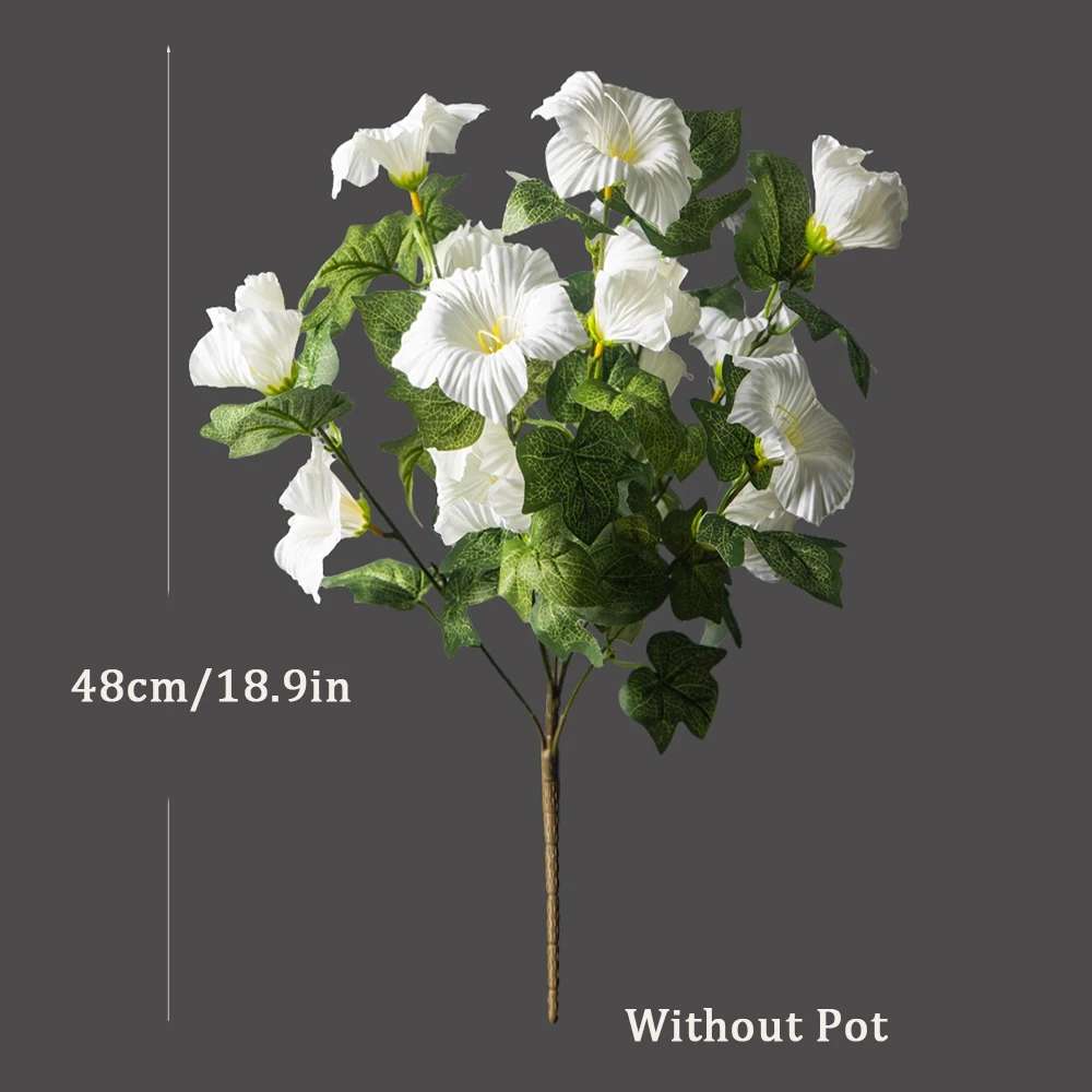 40-48Cm Künstliche Blumenranken, Künstliche Petunienblüten, Seiden-Begonienblätter, Hängepflanze Für Die Heimdekoration 40-48Cm Künstliche Blumenranken, Künstliche Petunienblüten, Seiden-Begonienblätter, Hängepflanze Für Die Heimdekoration - Image 8