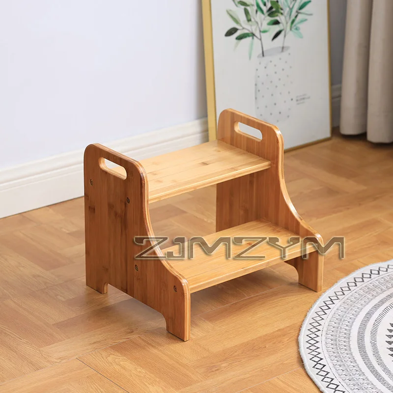 Solid Wood 2 Step Footstool Sturdy Kitchen Ladder Compact Stair Steps For Home Use Up To Washer Shoe Changing Stool Solid Wood 2 Step Footstool Sturdy Kitchen Ladder Compact Stair Steps For Home Use Up To Washer Shoe Changing Stool