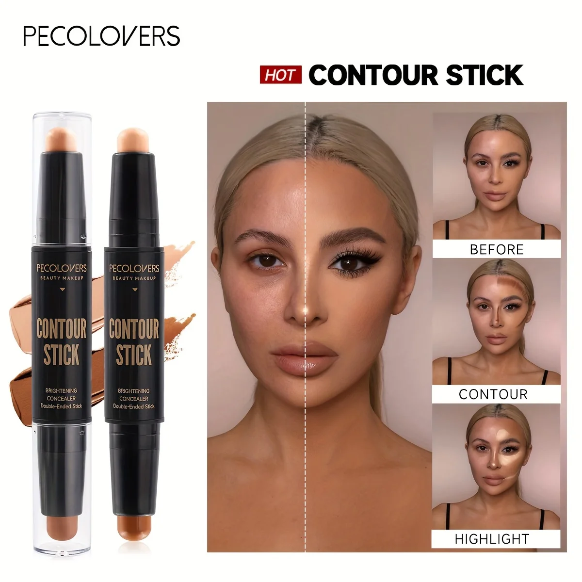 Face Concealer Contouring For Face Bronzer Beauty Contour Makeup Base Foundation Cream For Women'S Cosmetics New Face Concealer Contouring For Face Bronzer Beauty Contour Makeup Base Foundation Cream For Women'S Cosmetics New - Image 6