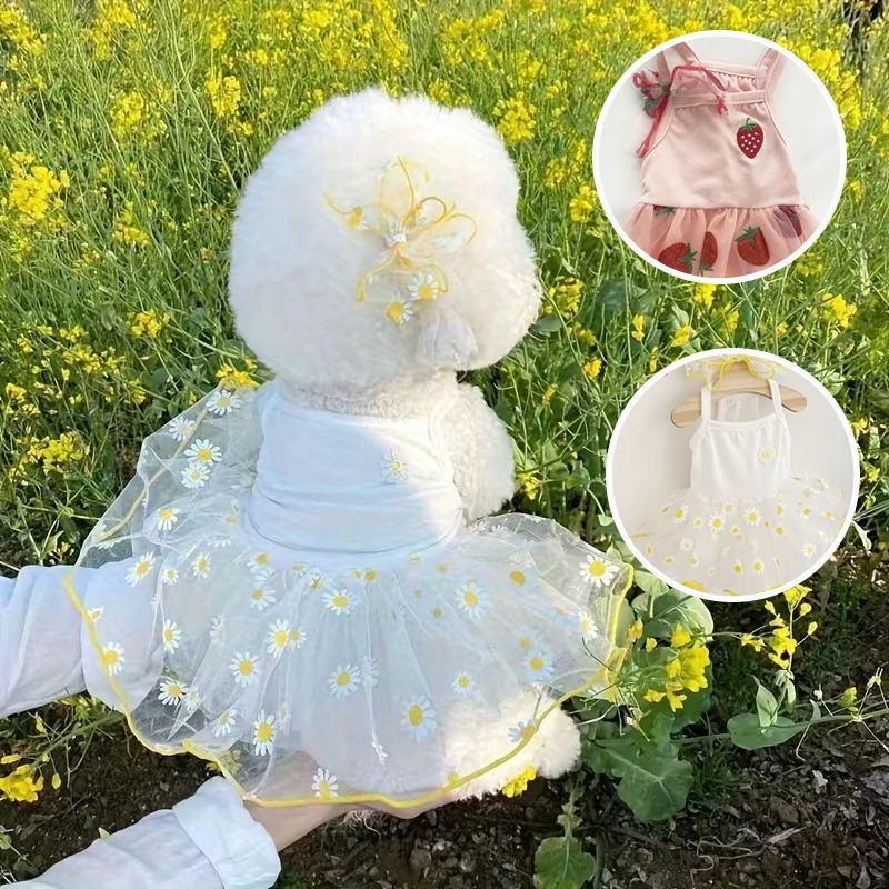 Summer Thin Puppy Princess Skirt Dog Clothes Cute Pet Dog Dress For Small Dogs Chihuahua York Clothing Pet Supplies Summer Thin Puppy Princess Skirt Dog Clothes Cute Pet Dog Dress For Small Dogs Chihuahua York Clothing Pet Supplies