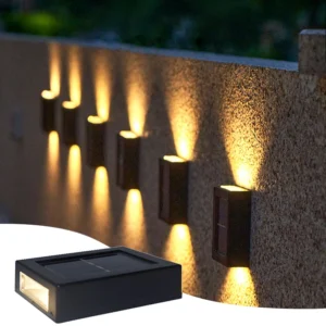 Solarleuchte für den Außenbereich, nach oben und unten, Wandfluterleuchte, wasserdichte Solarlampe für Garten, Straße, Landschaft, Balkon, Hof, Veranda, Dekoration