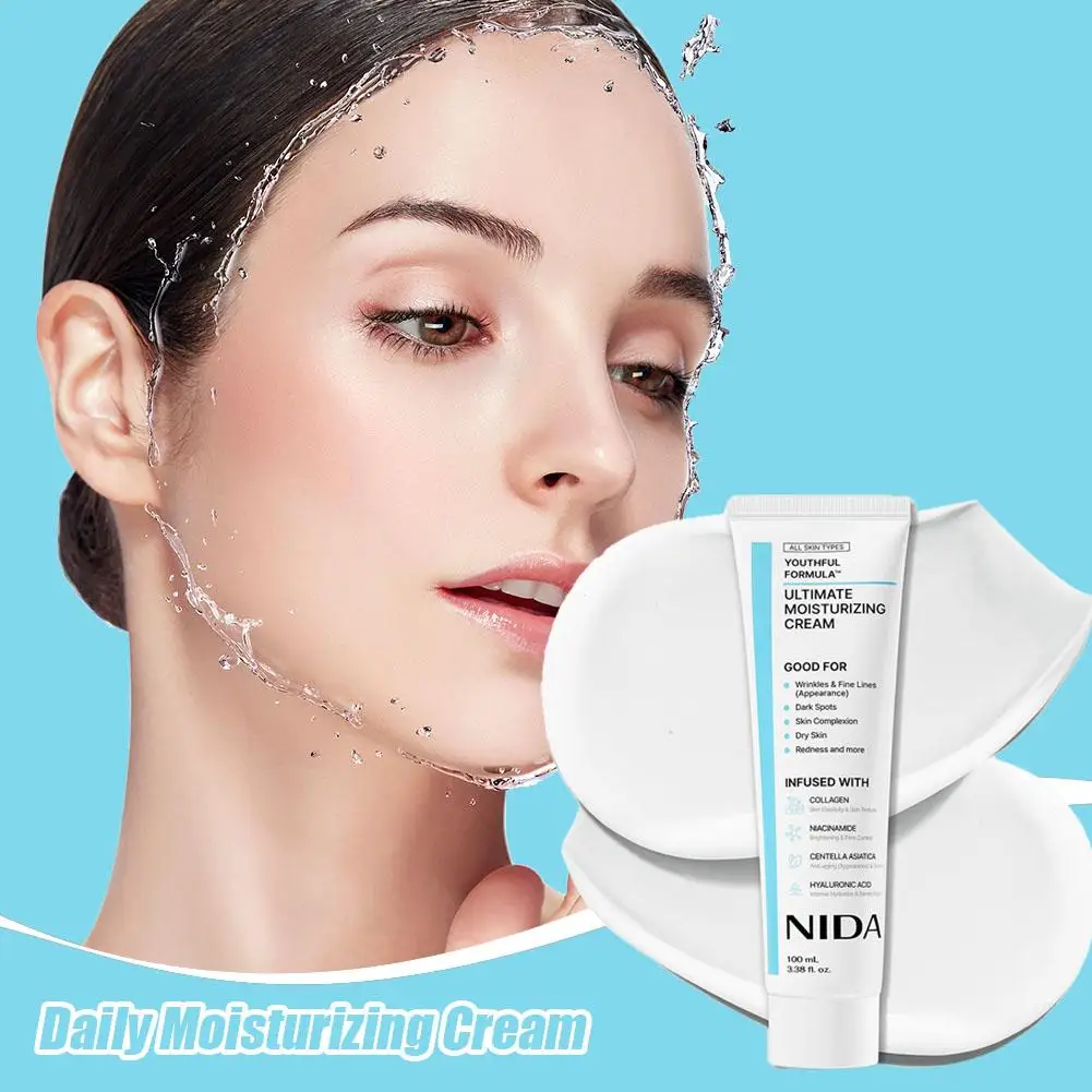 Nida Moisturizing Cream Multi-Action Rejuvenating Face Cream Repairs Damage Ultimate Cream For All Skin Types Korean Skin Care Nida Moisturizing Cream Multi-Action Rejuvenating Face Cream Repairs Damage Ultimate Cream For All Skin Types Korean Skin Care - Image 5