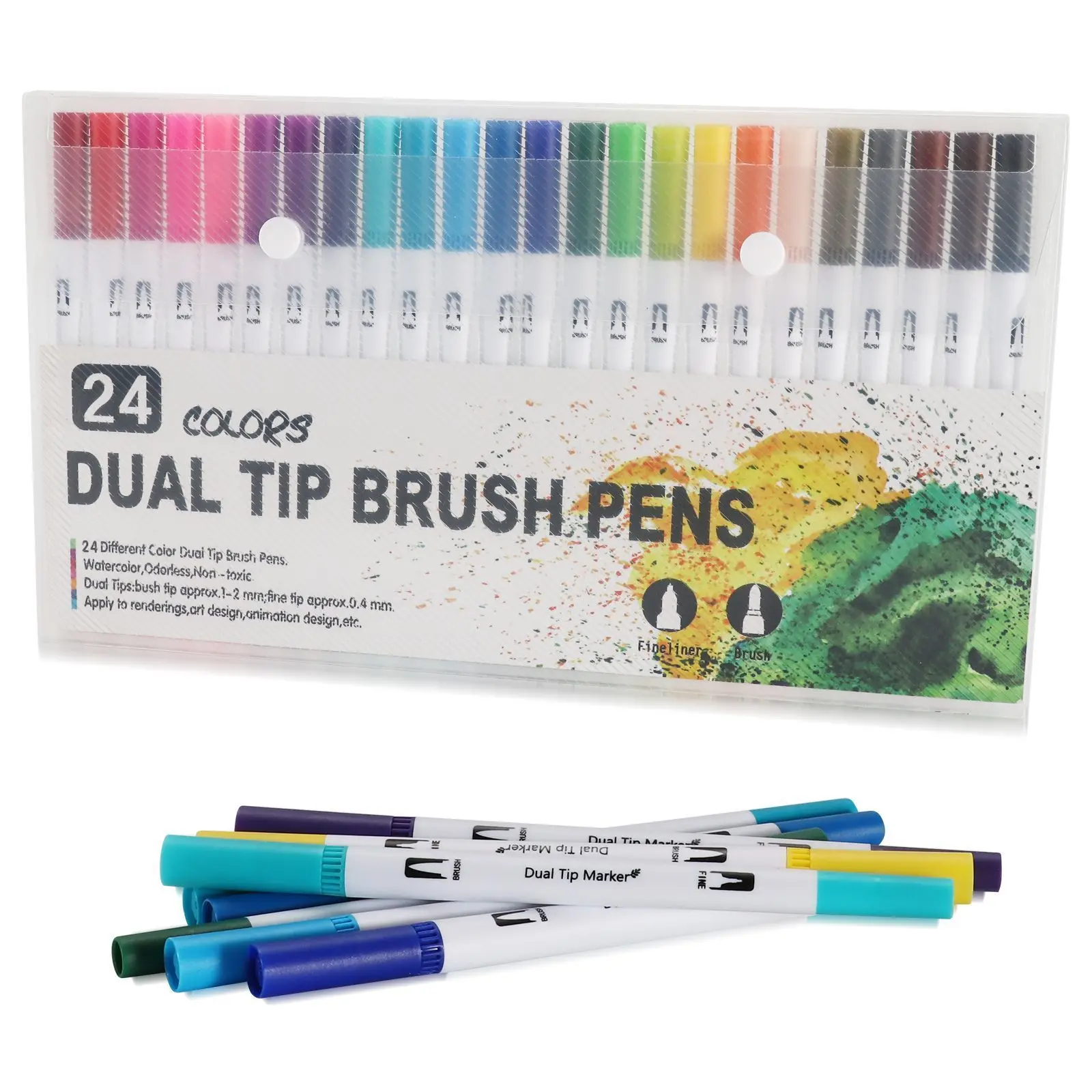 120 Farben Filzstift Zeichnen Aquarell Kunstmarker Stift Doppelseitiger Pinsel Fineliner Farbstift-Set Für Kunst Kalligraphie Malerei 120 Farben Filzstift Zeichnen Aquarell Kunstmarker Stift Doppelseitiger Pinsel Fineliner Farbstift-Set Für Kunst Kalligraphie Malerei - Image 8