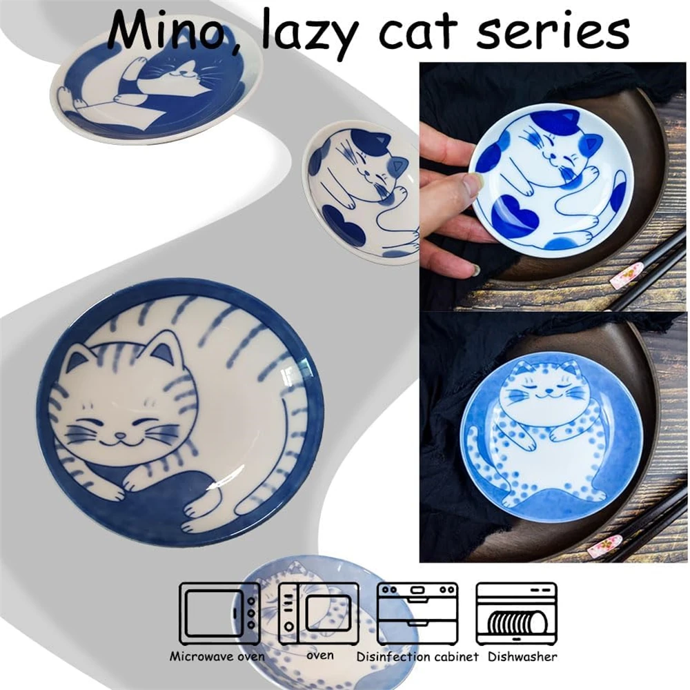 Creative Cartoon Lucky Cat Ceramic Dessert Sauce Dish Fruit Sushi Plate Creative Cartoon Lucky Cat Ceramic Dessert Sauce Dish Fruit Sushi Plate - Image 3