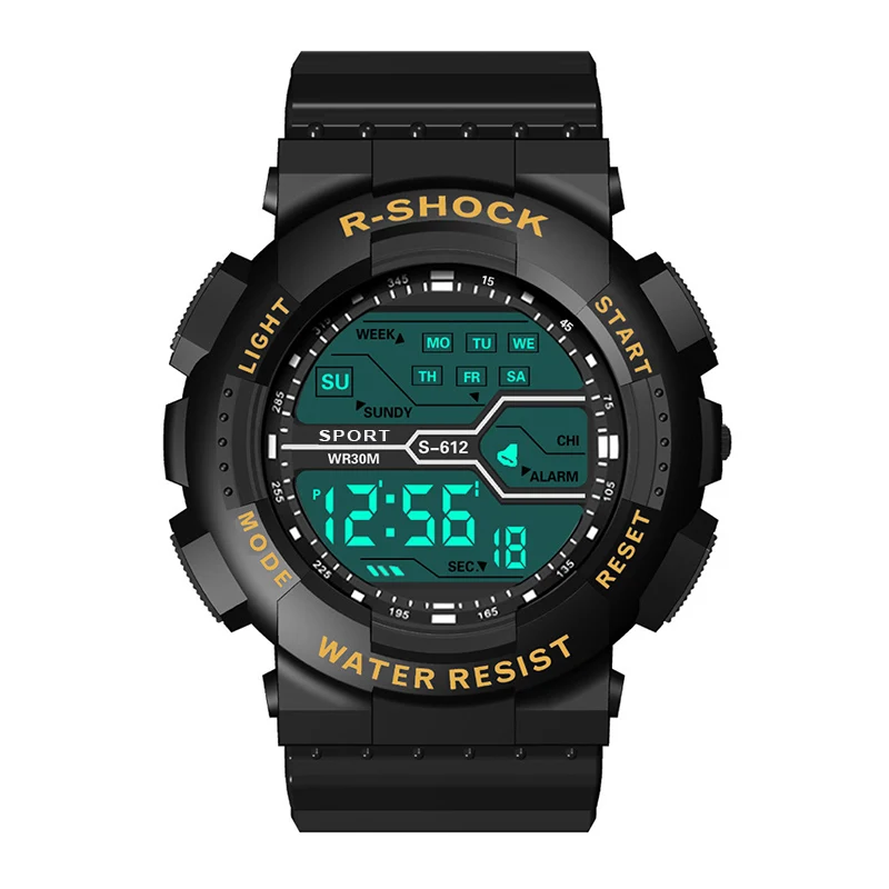 Outdoor Sport Männer Uhr Multifunktions Großen Bildschirm Led Elektronische Wasserdichte Leucht Militär Digitale Armbanduhren Reloj Hombre Outdoor Sport Männer Uhr Multifunktions Großen Bildschirm Led Elektronische Wasserdichte Leucht Militär Digitale Armbanduhren Reloj Hombre - Image 9