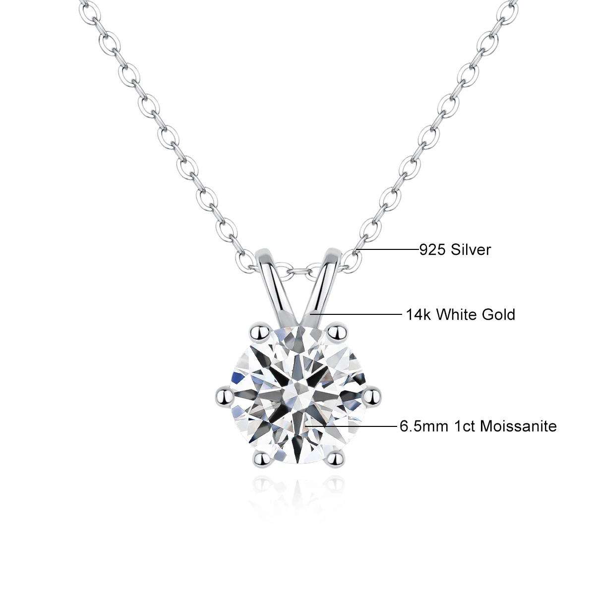 Halskette Für Damen, 100 % Echtes 14-Karätiges Gold, Moissanit-Diamant-Anhänger, Halsketten Für Mädchen, Hochzeit, Verlobung, Valentinstag, Geschenke, Schmuck Halskette Für Damen, 100 % Echtes 14-Karätiges Gold, Moissanit-Diamant-Anhänger, Halsketten Für Mädchen, Hochzeit, Verlobung, Valentinstag, Geschenke, Schmuck - Image 9