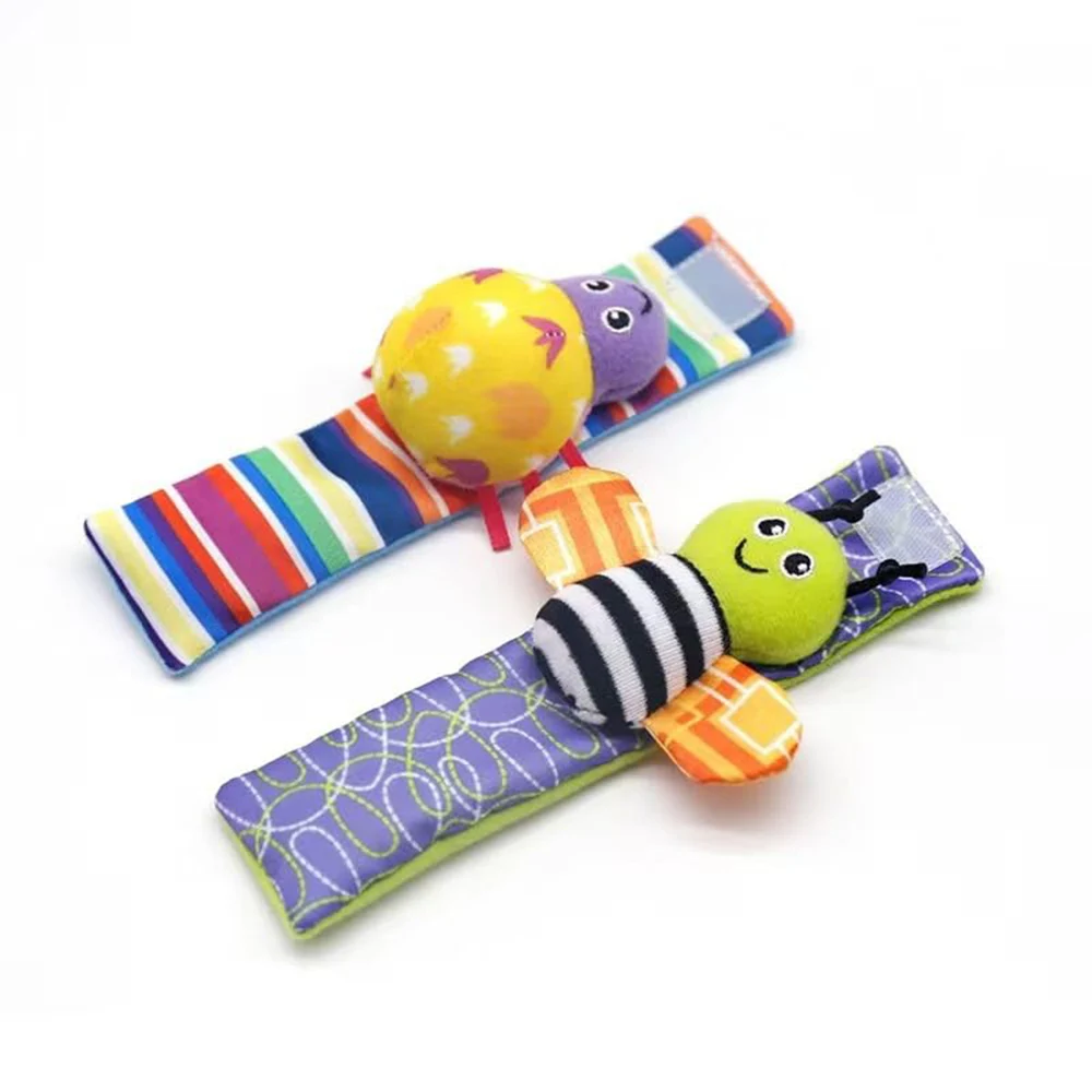 4Pcs Baby Rattle Toys Cute Stuffed Animals Wrist Rattle Foot Finder Socks 0~24 Months For Infant Boy Girl Newborn Gift 4Pcs Baby Rattle Toys Cute Stuffed Animals Wrist Rattle Foot Finder Socks 0~24 Months For Infant Boy Girl Newborn Gift - Image 5