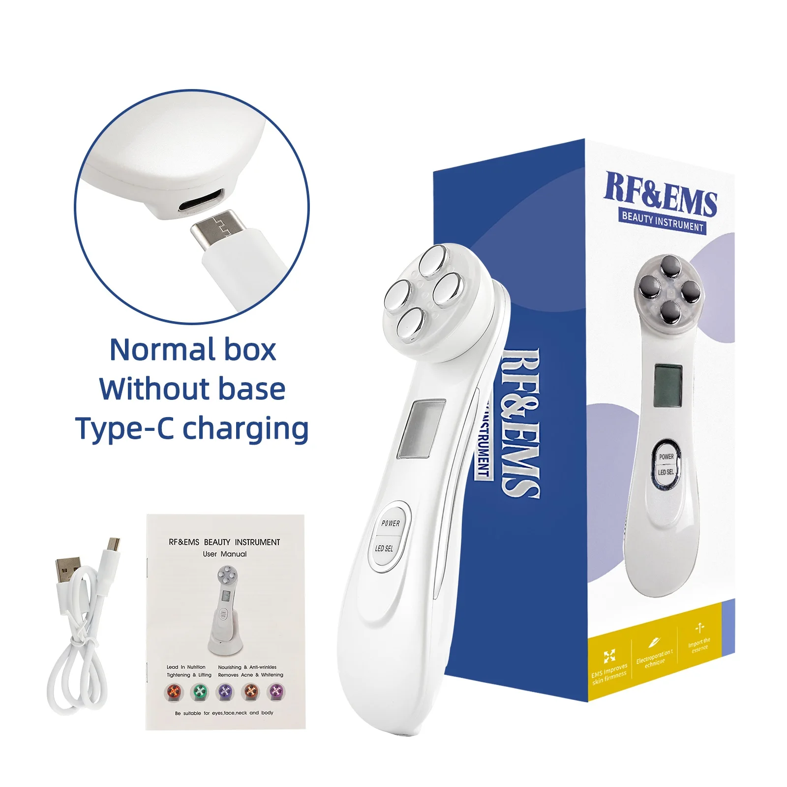 Facelifting-Maschine Ems Mikrostrom Gesichtshaut Festes Massagegerät Led Photon Verjüngung Schönheitsgerät Facelifting-Maschine Ems Mikrostrom Gesichtshaut Festes Massagegerät Led Photon Verjüngung Schönheitsgerät - Image 8