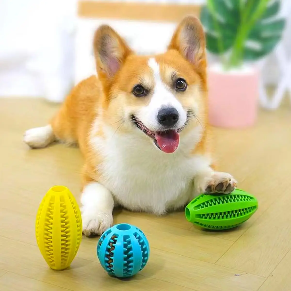 Haustier Hund Kauen Spielzeug Zähne Reinigung Snack Ball Haustier Hund Spielzeug Ball Natürliche Gummi Super Robuste Interaktive Bouncy Pet Liefert Haustier Hund Kauen Spielzeug Zähne Reinigung Snack Ball Haustier Hund Spielzeug Ball Natürliche Gummi Super Robuste Interaktive Bouncy Pet Liefert - Image 2