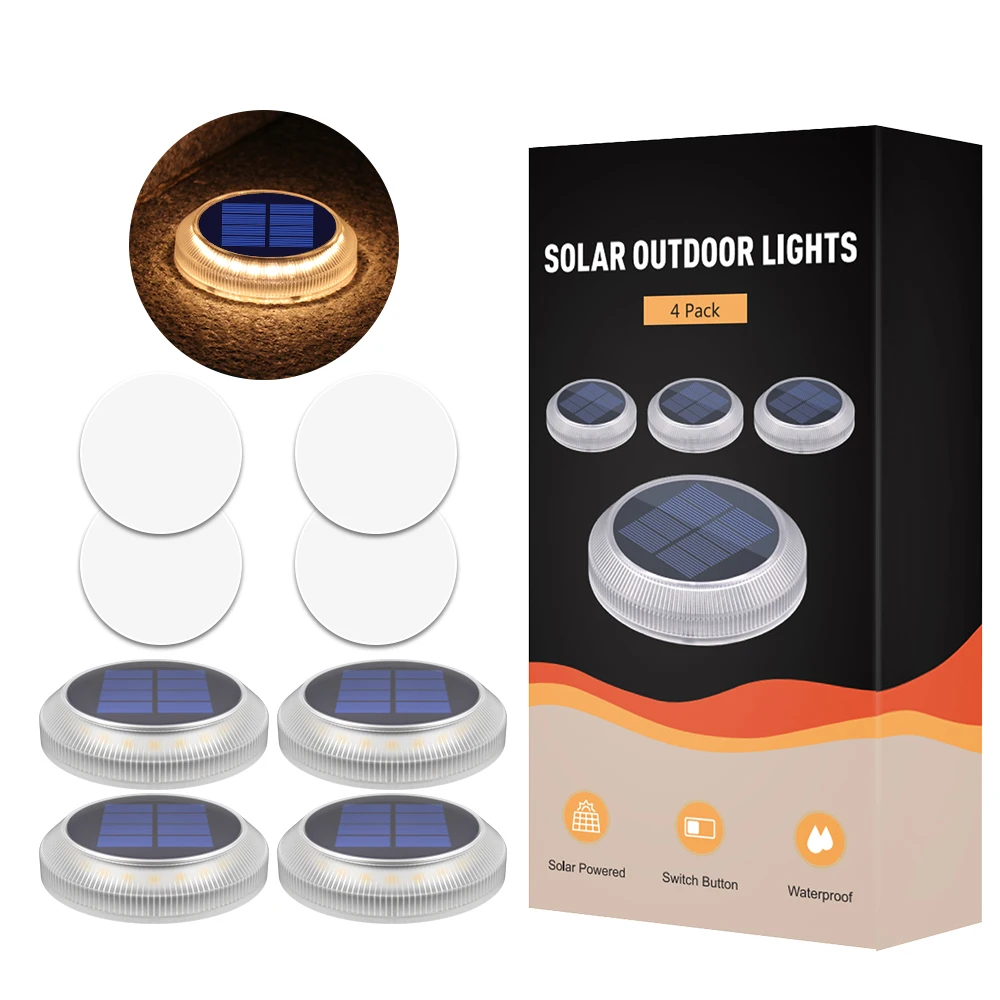 Solar-Led-Deckleuchten Für Den Außenbereich, Ip68, Wasserdicht, Garten-Stufenbeleuchtung, Automatisches Ein-/Ausschalten, Treppen, Terrasse, Weg, Hof, Zaun, Wandleuchte Solar-Led-Deckleuchten Für Den Außenbereich, Ip68, Wasserdicht, Garten-Stufenbeleuchtung, Automatisches Ein-/Ausschalten, Treppen, Terrasse, Weg, Hof, Zaun, Wandleuchte - Image 20