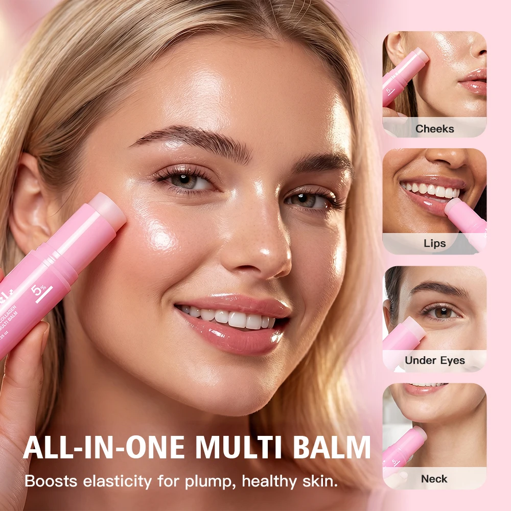 Pdrn Pink Collagen Balm Stick Straffend Tiefenwirksame Hydratation Feuchtigkeitsspendend Kollagen Strahlender Tragbarer Stick Für Augen- Und Halsfalten Pdrn Pink Collagen Balm Stick Straffend Tiefenwirksame Hydratation Feuchtigkeitsspendend Kollagen Strahlender Tragbarer Stick Für Augen- Und Halsfalten - Image 3