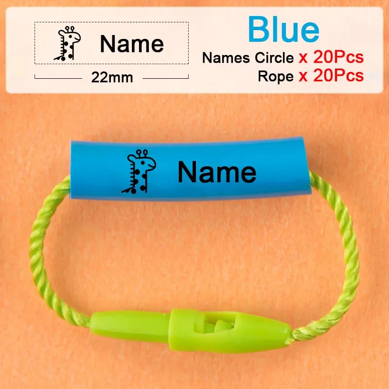 20 Stücke Baby Schuhe Schul Tasse Kleidung Name Aufkleber Wasserdichte Tag Seil Baby Name Ring Kinder Angepasst Name Label Anhänger 20 Stücke Baby Schuhe Schul Tasse Kleidung Name Aufkleber Wasserdichte Tag Seil Baby Name Ring Kinder Angepasst Name Label Anhänger - Image 8