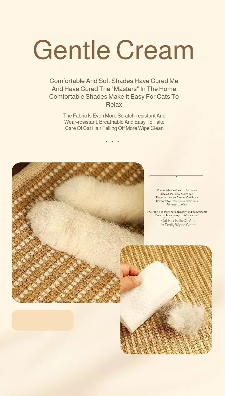 Sisal Cat Scratcher, Durable, One-Piece Sofa Style, Claw Grinding Tool, Extra Large Scratcher, Cat Bed, Pet Supplies Sisal Cat Scratcher, Durable, One-Piece Sofa Style, Claw Grinding Tool, Extra Large Scratcher, Cat Bed, Pet Supplies - Image 15