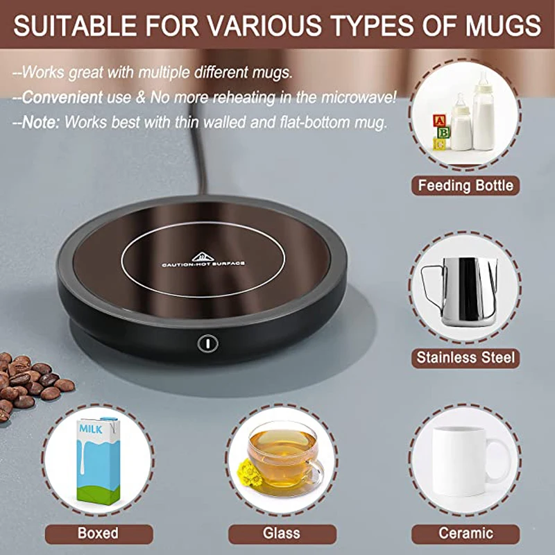 110V/220V Tasse Heizung Kaffee Becher Wärmer Heißer Tee Maker Heizung Pad Wärmer Untersetzer Elektrische Heißer Platte Kaffee Heizung Für Tee Milch 110V/220V Tasse Heizung Kaffee Becher Wärmer Heißer Tee Maker Heizung Pad Wärmer Untersetzer Elektrische Heißer Platte Kaffee Heizung Für Tee Milch - Image 2