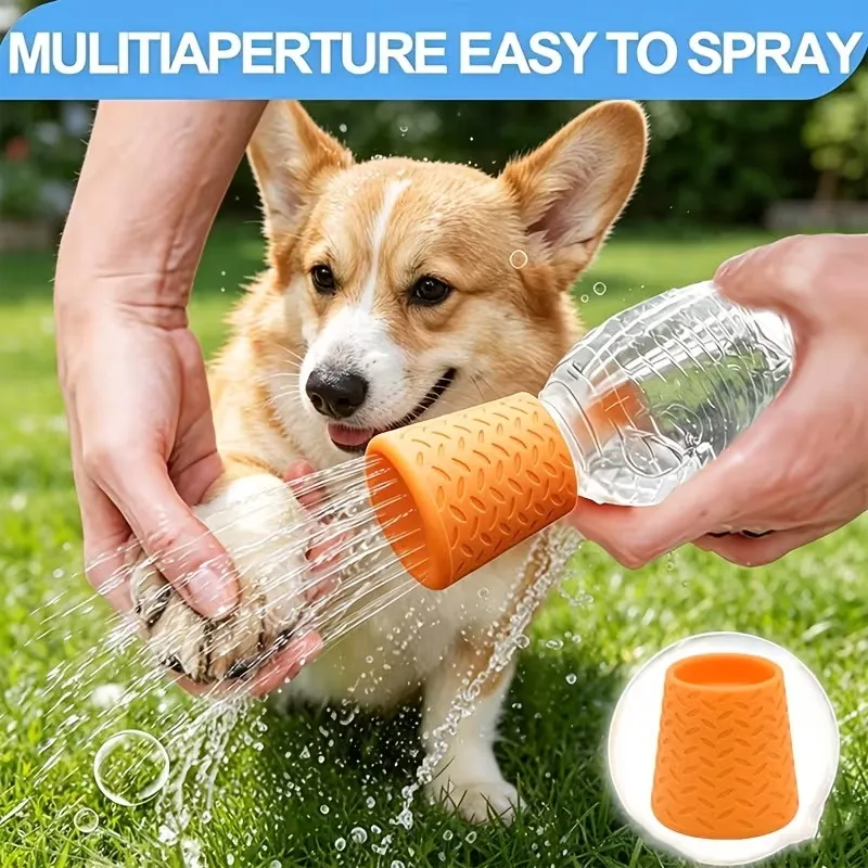 Tragbarer Outdoor-Reinigungsduschkopf Für Haustiere, Katzen- Und Hunde-Reinigungsdusche, Silikon-Haustierzubehör Tragbarer Outdoor-Reinigungsduschkopf Für Haustiere, Katzen- Und Hunde-Reinigungsdusche, Silikon-Haustierzubehör - Image 6