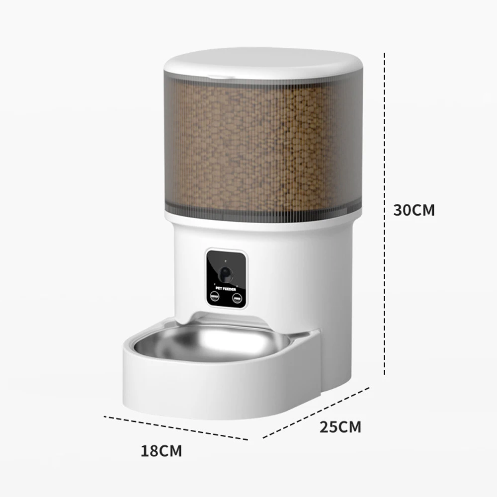 4L Visual Automatic Cat Feeder - Timed Pet Feeder For Cats And Dogs, With Dry Food Dispenser, No Food Stuck, Desiccant Bag 4L Visual Automatic Cat Feeder - Timed Pet Feeder For Cats And Dogs, With Dry Food Dispenser, No Food Stuck, Desiccant Bag - Image 4