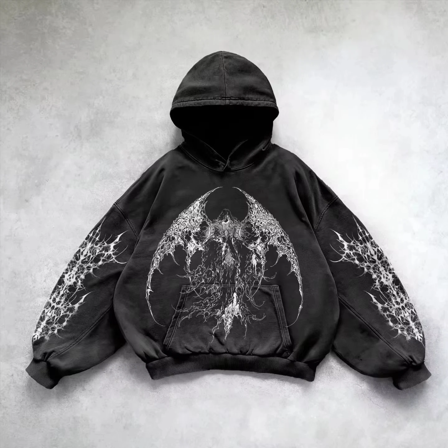 Retro Gothic Grafik Druck Hip Hop Hoodie Für Männer Y2K Grunge Punk Casual Lose Pullover Frauen Streetwear Sweatshirt Hoodies Retro Gothic Grafik Druck Hip Hop Hoodie Für Männer Y2K Grunge Punk Casual Lose Pullover Frauen Streetwear Sweatshirt Hoodies - Image 5
