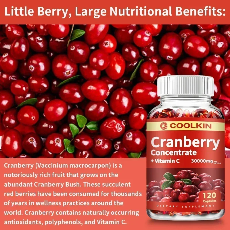 Cranberry - Urinary Tract Ut Cleanse &Amp; Bladder Health, Gut Health, Immunity - With Vitamin C Cranberry - Urinary Tract Ut Cleanse &Amp; Bladder Health, Gut Health, Immunity - With Vitamin C - Image 5