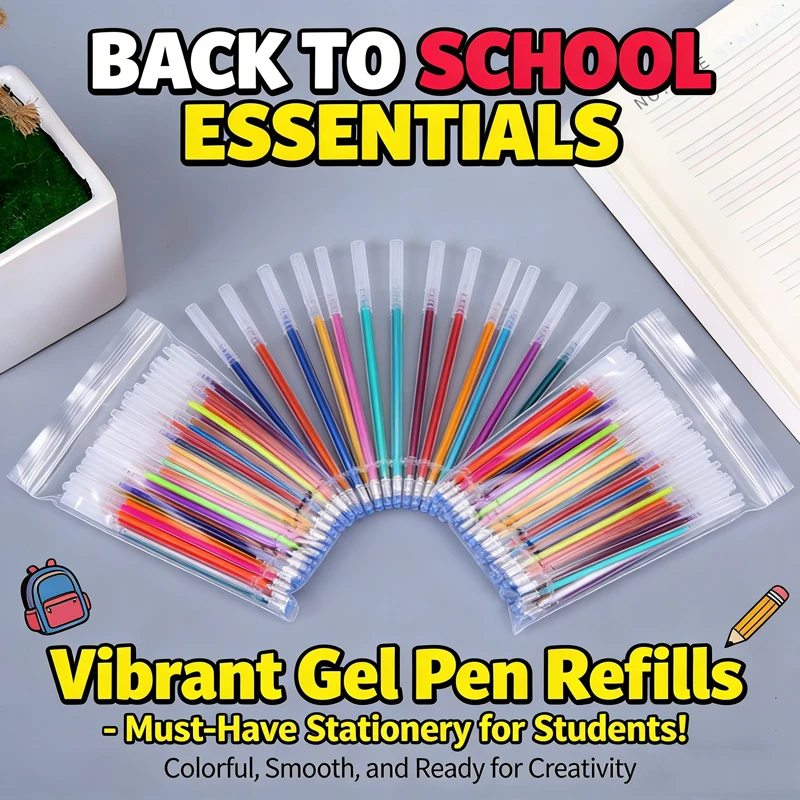 12-100 Farbige Gelstift-Nachfüllungen Set - Glitzer, Pastell, Textmarker, Metallic-Tinte Für Künstler, Scrapbooking Und Graffiti-Zeichnen 12-100 Farbige Gelstift-Nachfüllungen Set - Glitzer, Pastell, Textmarker, Metallic-Tinte Für Künstler, Scrapbooking Und Graffiti-Zeichnen
