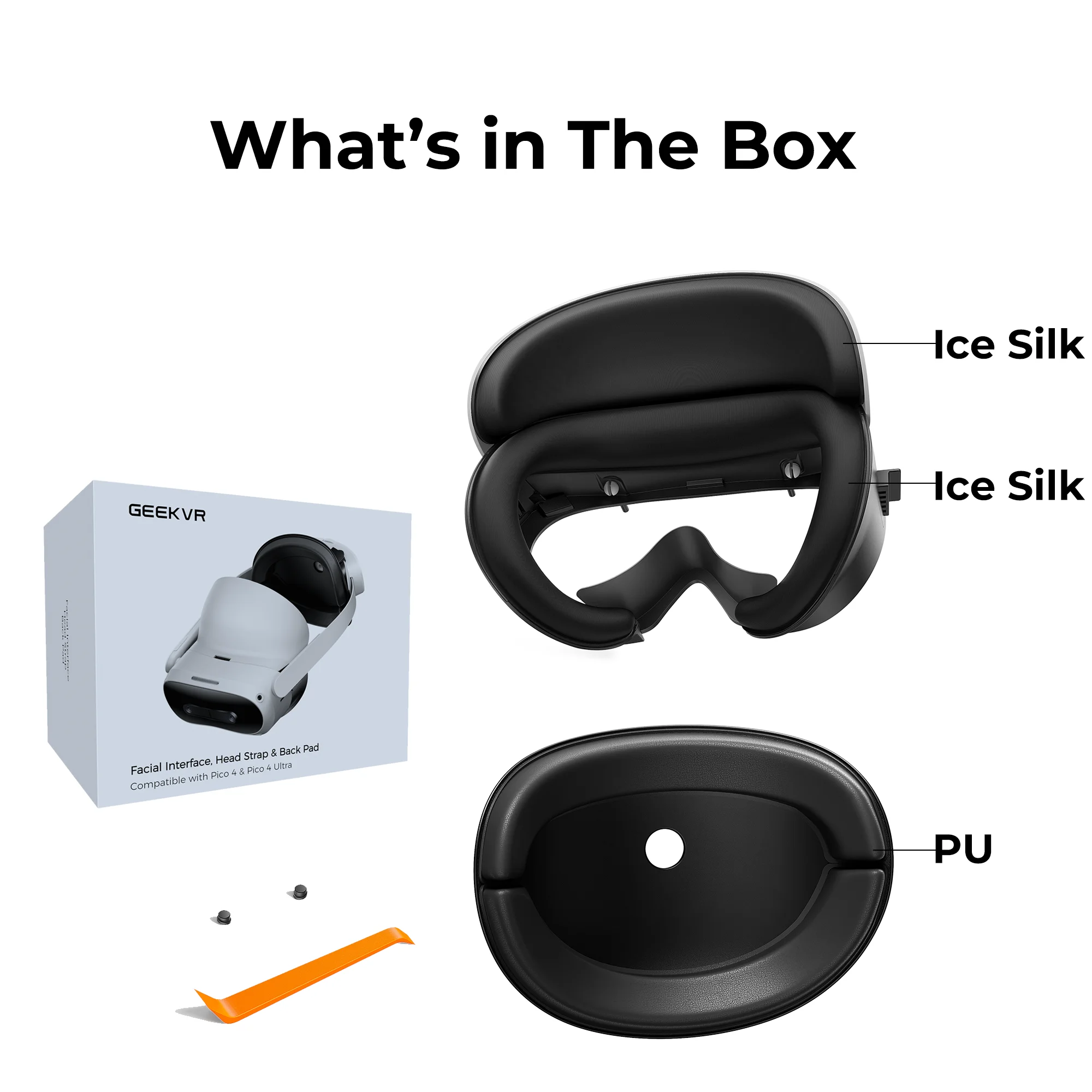 Geekvr Gesichtspolster Für Pico 4 Ultra – Gesichtsmaske Und Kopfband Für Pico 4/Pro Vr-Headset Geekvr Gesichtspolster Für Pico 4 Ultra – Gesichtsmaske Und Kopfband Für Pico 4/Pro Vr-Headset - Image 2