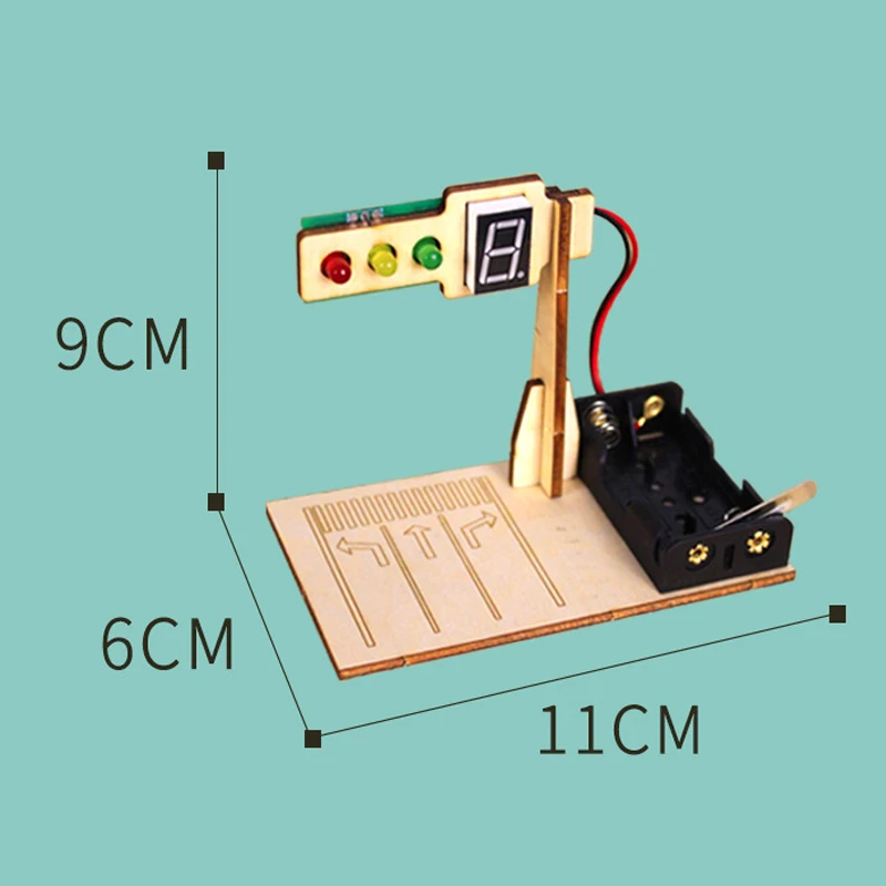 Wooden Traffic Lights Model Kids Science Toy Funny Technology Physics Teaching Aids Kit Learning Educational Toys For Children Wooden Traffic Lights Model Kids Science Toy Funny Technology Physics Teaching Aids Kit Learning Educational Toys For Children - Image 6