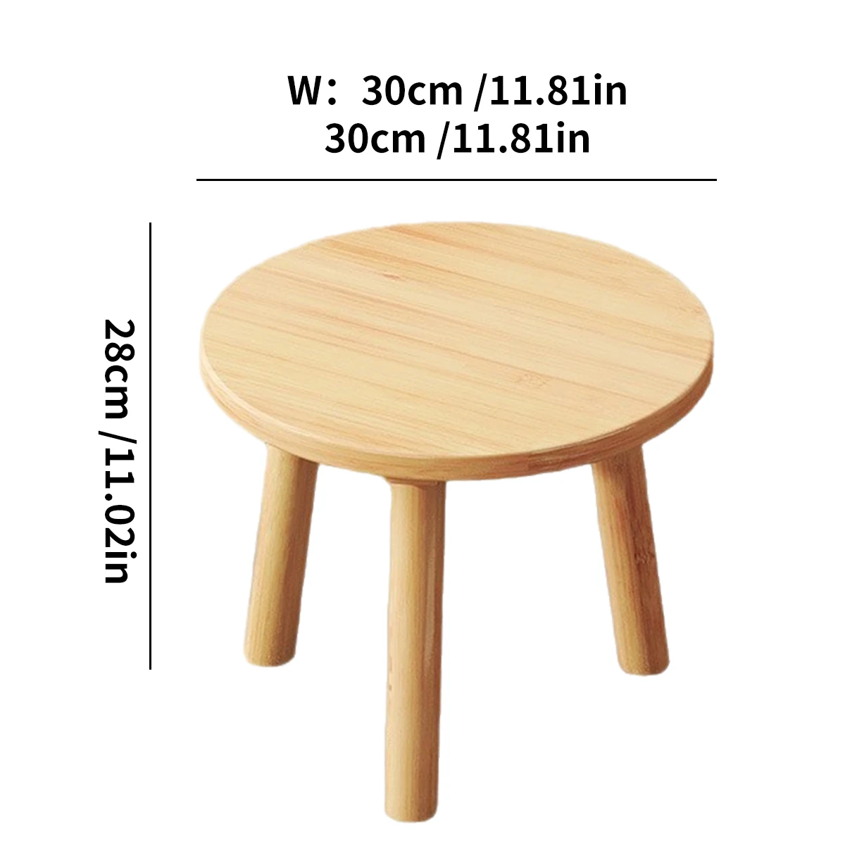 1Pc Bamboo Round Stool For Living Room &Amp; Balcony, Sturdy Lightweight Multifunctional Stool. 1Pc Bamboo Round Stool For Living Room &Amp; Balcony, Sturdy Lightweight Multifunctional Stool. - Image 7