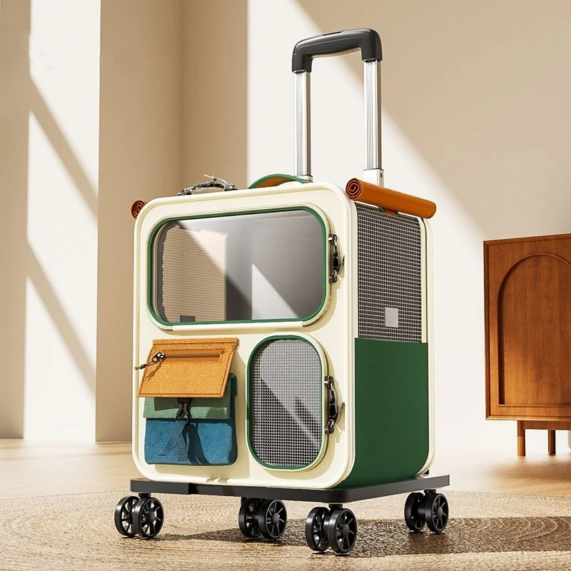 Rolling Cat Carrier With Wheels For Large Cats Small Dogs Up To 10Kg Ideal For Travel Walking And Camping Cat Handbag Dog Bag Rolling Cat Carrier With Wheels For Large Cats Small Dogs Up To 10Kg Ideal For Travel Walking And Camping Cat Handbag Dog Bag