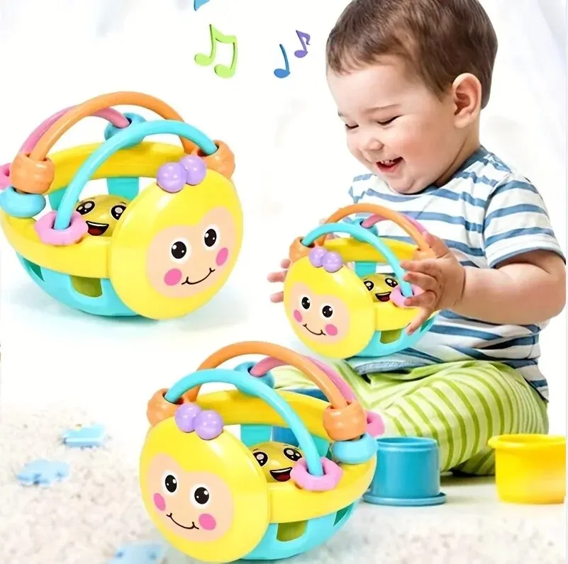 1 Pc 10Cm Baby Toy Catch Ball Bendy Baby Walker Rattles Develop Intelligence Ball 0-12 Months Plastic Bell Rattle Doll 1 Pc 10Cm Baby Toy Catch Ball Bendy Baby Walker Rattles Develop Intelligence Ball 0-12 Months Plastic Bell Rattle Doll - Image 7