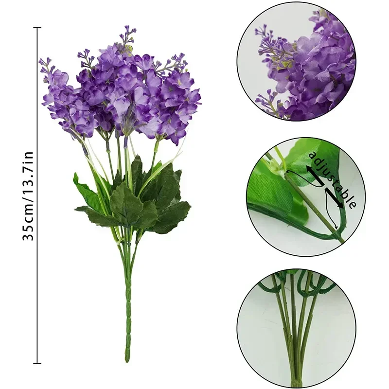 Outdoor Gefälschte Blumen Pflanzen Für Draußen Hängende Pflanzen Garten Veranda Fenster Box Home Hochzeit Dekor Künstliche Weiße Blumen Outdoor Gefälschte Blumen Pflanzen Für Draußen Hängende Pflanzen Garten Veranda Fenster Box Home Hochzeit Dekor Künstliche Weiße Blumen - Image 2