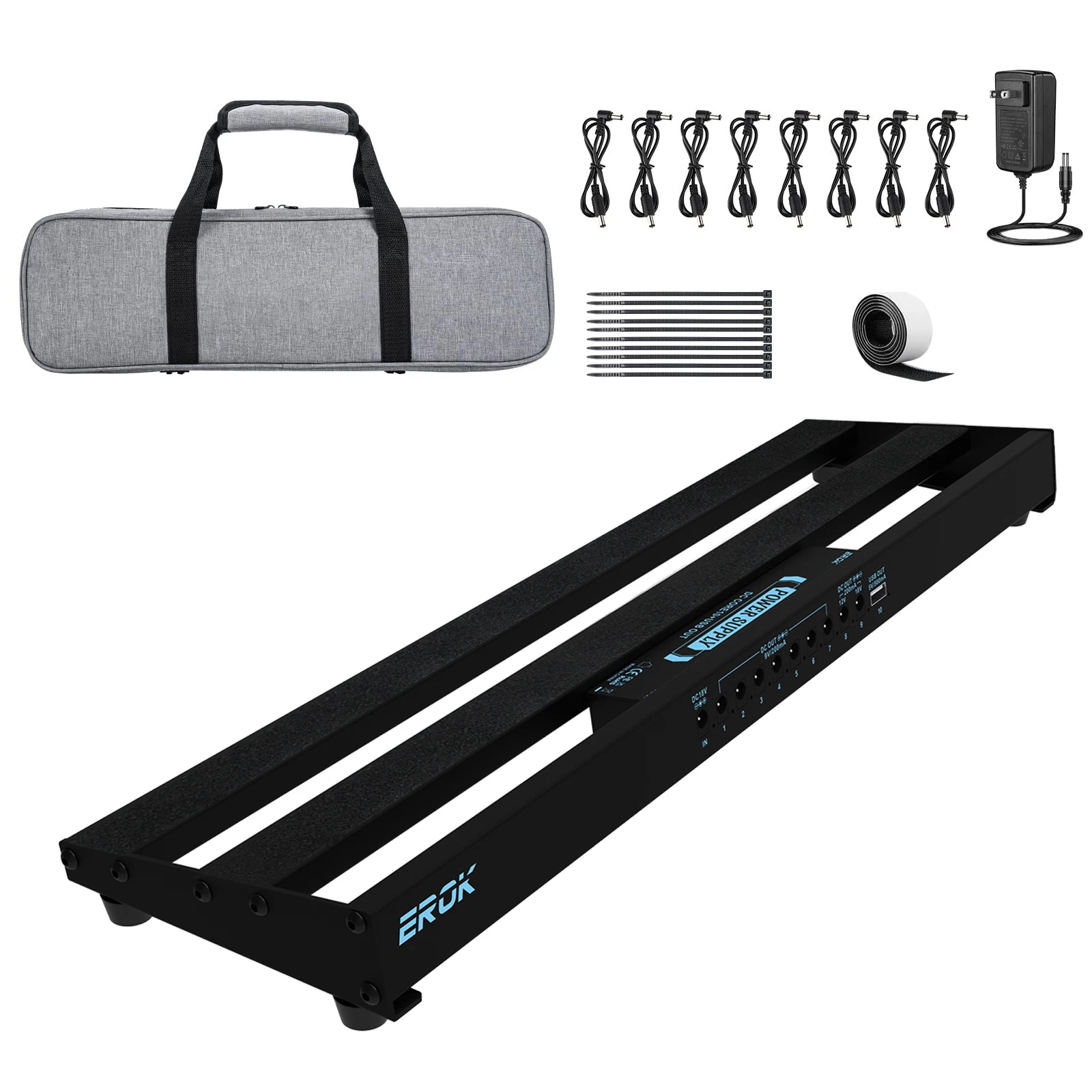 Erok Effektpedal Sammelplatine Tragbares Effektpedal Netzteil Legierungstafel Mit Tragetasche E-Gitarrenteile Erok Effektpedal Sammelplatine Tragbares Effektpedal Netzteil Legierungstafel Mit Tragetasche E-Gitarrenteile 