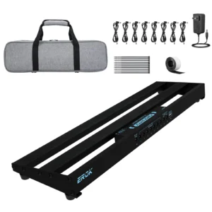 EROK Effektpedal Sammelplatine Tragbares Effektpedal Netzteil Legierungstafel mit Tragetasche E-Gitarrenteile ﻿