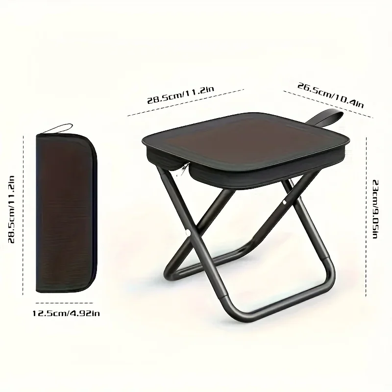 Lightweight Portable Folding Stool, Foldable Seat For Fishing Hiking Travel Indoor Outdoor Camping Lightweight Portable Folding Stool, Foldable Seat For Fishing Hiking Travel Indoor Outdoor Camping - Image 7