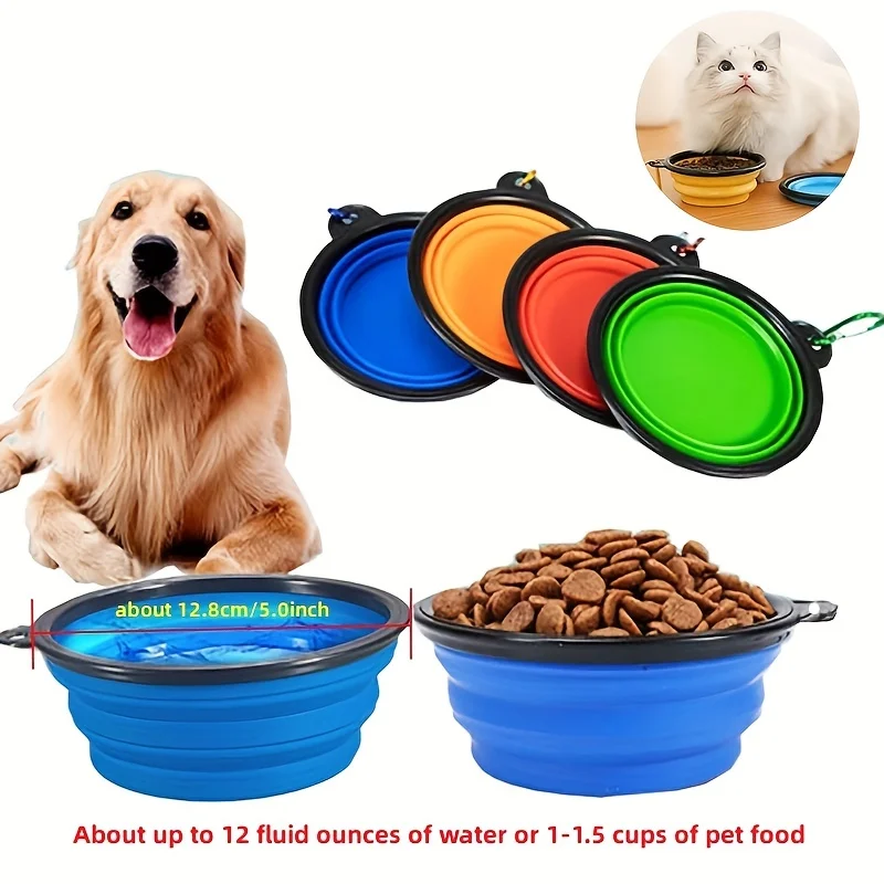 Portable Pet Food Bowl Durable Tpr Bowl Cat And Dog Food Pet Silicone Collapsible Bowl Portable Travel Outdoor Water Food Bowl Portable Pet Food Bowl Durable Tpr Bowl Cat And Dog Food Pet Silicone Collapsible Bowl Portable Travel Outdoor Water Food Bowl - Image 3