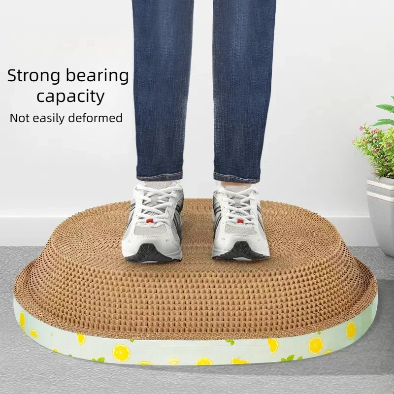 Cardboard Cat Scratchers Round Shape Scratching Bed Scratch Lounge For Kitten Play Scratch Cardboard Cat Scratchers Round Shape Scratching Bed Scratch Lounge For Kitten Play Scratch - Image 6