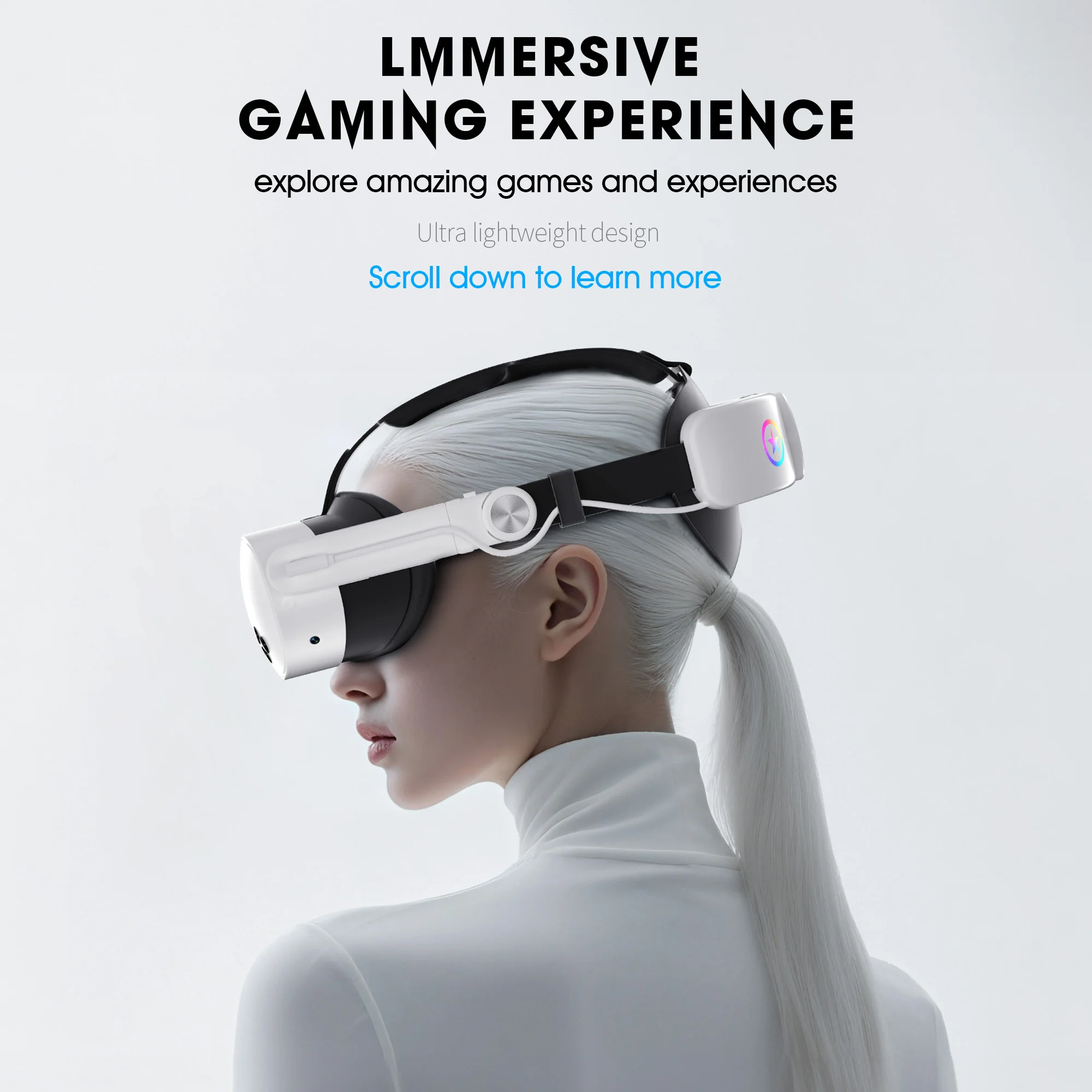 Vr Headset Akku-Riemen 10000Mah Für Meta Quest 3/3S/2 – Komfortables Kopfband Mit Ein-Klick-Entriegelung Vr Headset Akku-Riemen 10000Mah Für Meta Quest 3/3S/2 – Komfortables Kopfband Mit Ein-Klick-Entriegelung - Image 2