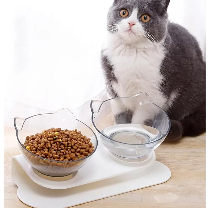 Cat Bowls, Cat Food Bowls Elevated Tilted, Anti Vomiting Kitty Bowl For Puppy And Bunny, Orthopedic For Indoor Cats Cat Bowls, Cat Food Bowls Elevated Tilted, Anti Vomiting Kitty Bowl For Puppy And Bunny, Orthopedic For Indoor Cats