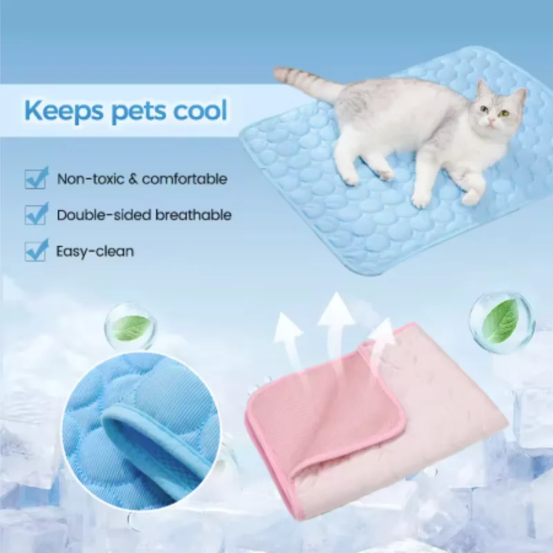 Hundekühlmatte Sommer Haustier-Kühlbett Extra Groß Für Kleine Und Große Hunde Haustierzubehör Katze Langlebige Decke Sofa Katzen-Eisdecke Hundekühlmatte Sommer Haustier-Kühlbett Extra Groß Für Kleine Und Große Hunde Haustierzubehör Katze Langlebige Decke Sofa Katzen-Eisdecke - Image 5