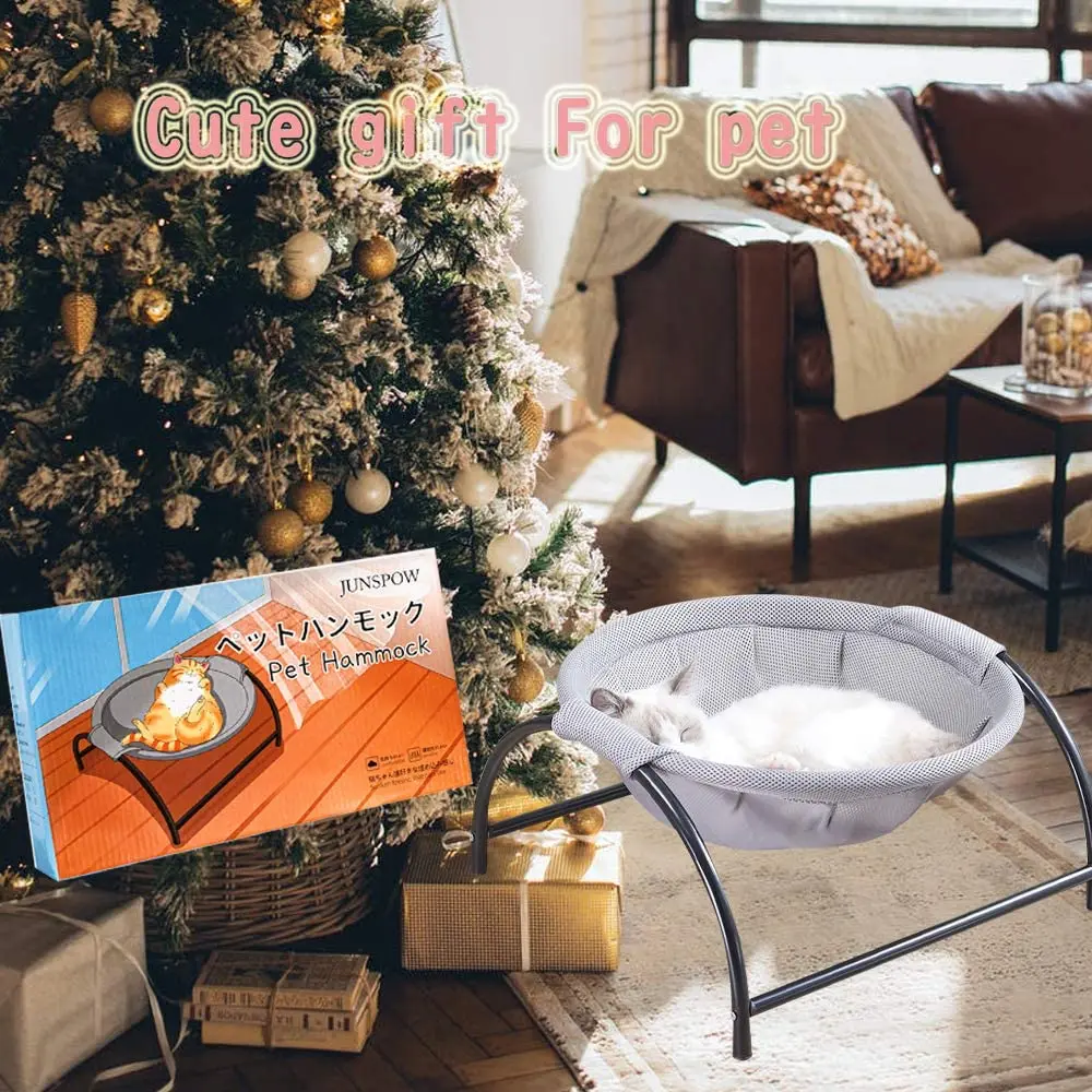 Katzen- Und Hundebett, Hängematte Für Haustiere, Freistehendes Katzenschlafbett, Haustierzubehör, Vollständig Waschbar, Abnehmbar, Einfache Montage, Für Innen Und Außen Katzen- Und Hundebett, Hängematte Für Haustiere, Freistehendes Katzenschlafbett, Haustierzubehör, Vollständig Waschbar, Abnehmbar, Einfache Montage, Für Innen Und Außen - Image 5