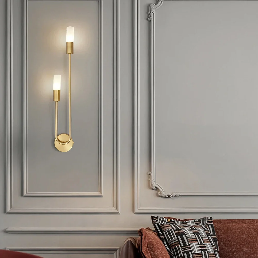 Moderne Led-Wandleuchte Gold Nordische Lange Streifen-Wandlampen Für Wohnzimmer Schlafzimmer Badezimmer Flur Korridor Hintergrund Innendekoration Moderne Led-Wandleuchte Gold Nordische Lange Streifen-Wandlampen Für Wohnzimmer Schlafzimmer Badezimmer Flur Korridor Hintergrund Innendekoration - Image 4