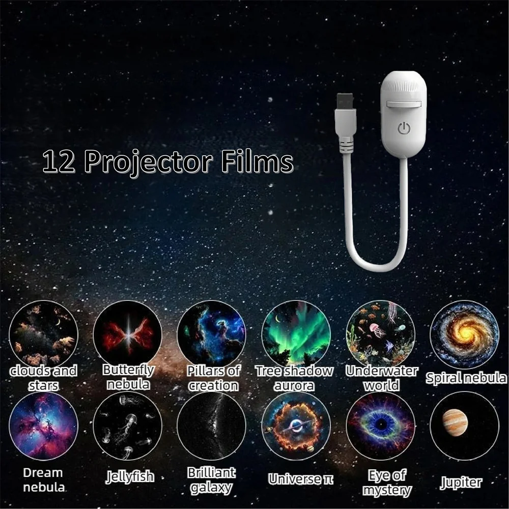 Galaxy-Sternenprojektor 2-In-1 – Mini-Sternenhimmel-Nachtlicht Mit Led-Ambientelicht Für Kinderzimmer, Partys, Schlafzimmer &Amp; Dekoration Galaxy-Sternenprojektor 2-In-1 – Mini-Sternenhimmel-Nachtlicht Mit Led-Ambientelicht Für Kinderzimmer, Partys, Schlafzimmer &Amp; Dekoration - Image 3