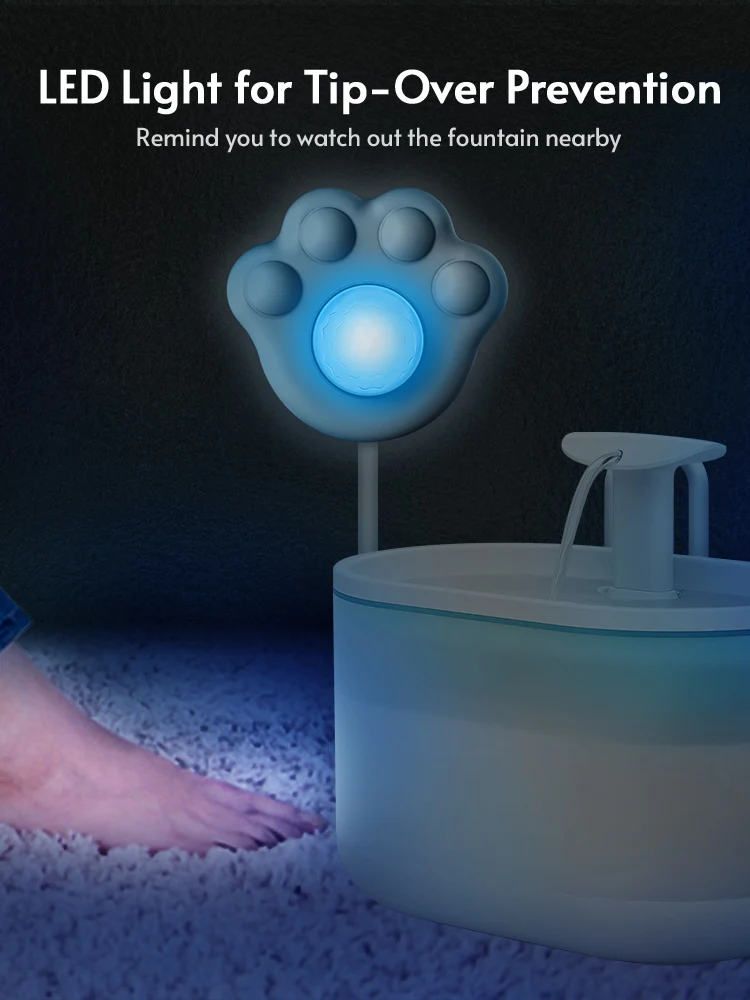 Wasserbrunnen-Sensor Für Katzen, Pfoteförmiger Pir-Bewegungssensor Für Alle Automatischen Wasserspender Für Haustiere Mit Usb-Schnittstelle Wasserbrunnen-Sensor Für Katzen, Pfoteförmiger Pir-Bewegungssensor Für Alle Automatischen Wasserspender Für Haustiere Mit Usb-Schnittstelle - Image 4