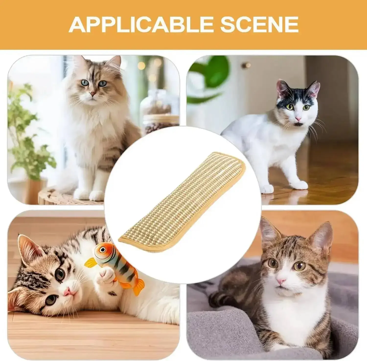 Cat Scratcher Mat Pillow Multi-Functional Cat Chew Toy Wear-Resistant Cat Scratching Toy For Kittens Adult Cats Cat Scratcher Mat Pillow Multi-Functional Cat Chew Toy Wear-Resistant Cat Scratching Toy For Kittens Adult Cats - Image 3
