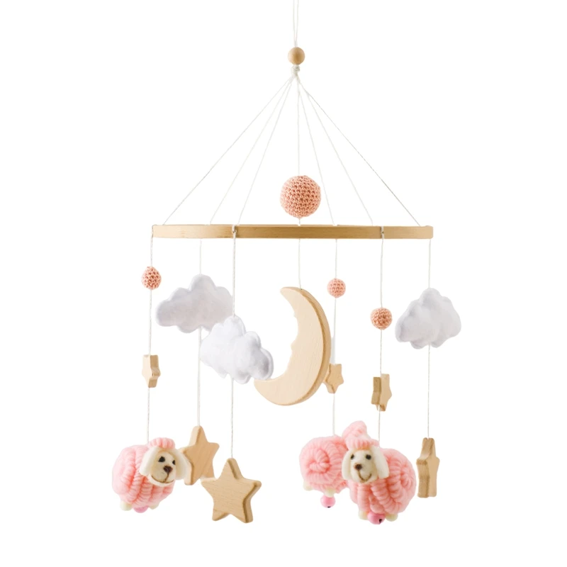 Babymobile Mit Holzrasseln, Weichen Filz-Tierfiguren, Musikbox Und Hängespielzeug Für Neugeborene – Babygeschenke Babymobile Mit Holzrasseln, Weichen Filz-Tierfiguren, Musikbox Und Hängespielzeug Für Neugeborene – Babygeschenke - Image 22
