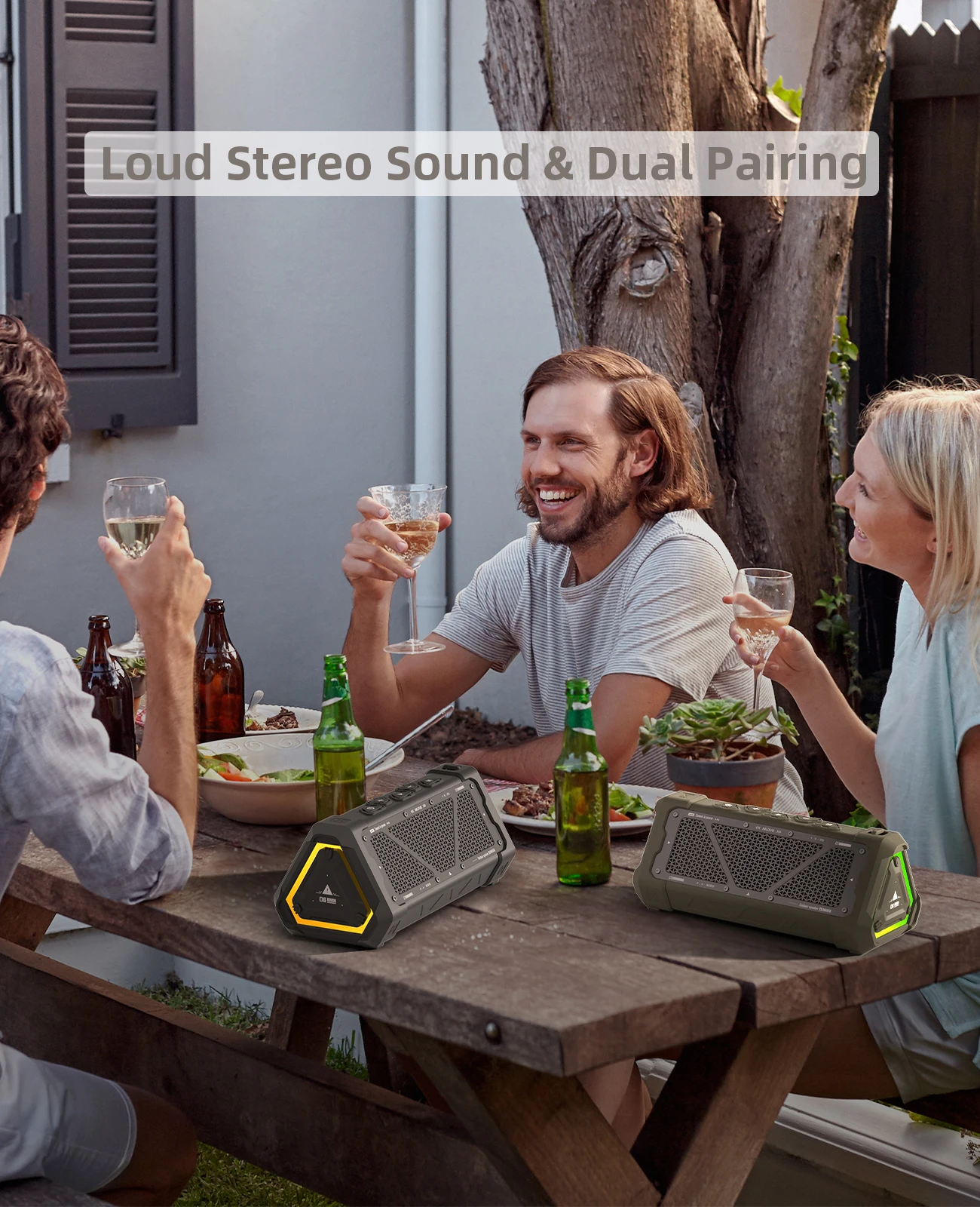 Mlove P3 Outdoor-Bluetooth-Lautsprecher – 40 W, Bluetooth 5.3, Stereo-Sound, Ipx7 Wasserdicht, Micro-Sd-Karte &Amp; Rgb-Licht Mlove P3 Outdoor-Bluetooth-Lautsprecher – 40 W, Bluetooth 5.3, Stereo-Sound, Ipx7 Wasserdicht, Micro-Sd-Karte &Amp; Rgb-Licht - Image 4
