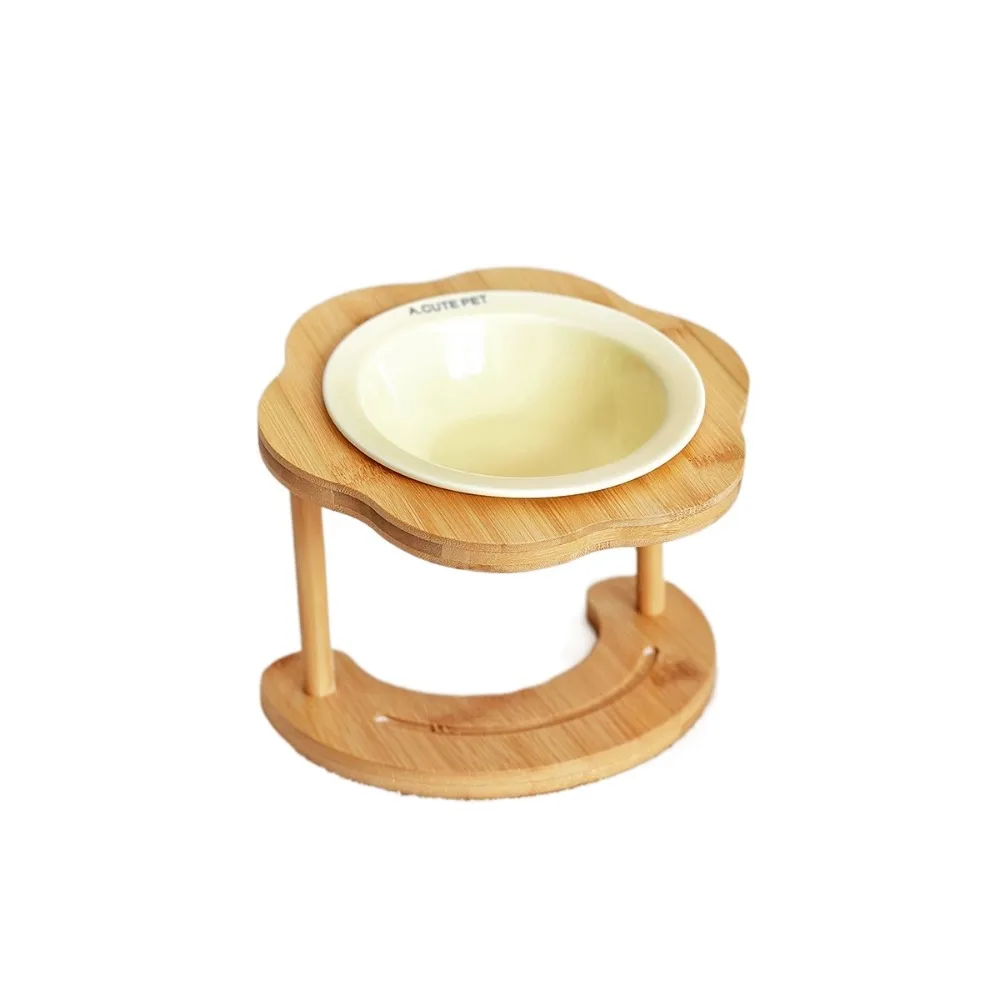 Pet Supplies Ceramic Cat Bowl Wooden Cute Dog Food Feeding Basin Detachable Non-Slip Pet High Foot Bowl Water Container Pet Supplies Ceramic Cat Bowl Wooden Cute Dog Food Feeding Basin Detachable Non-Slip Pet High Foot Bowl Water Container - Image 9